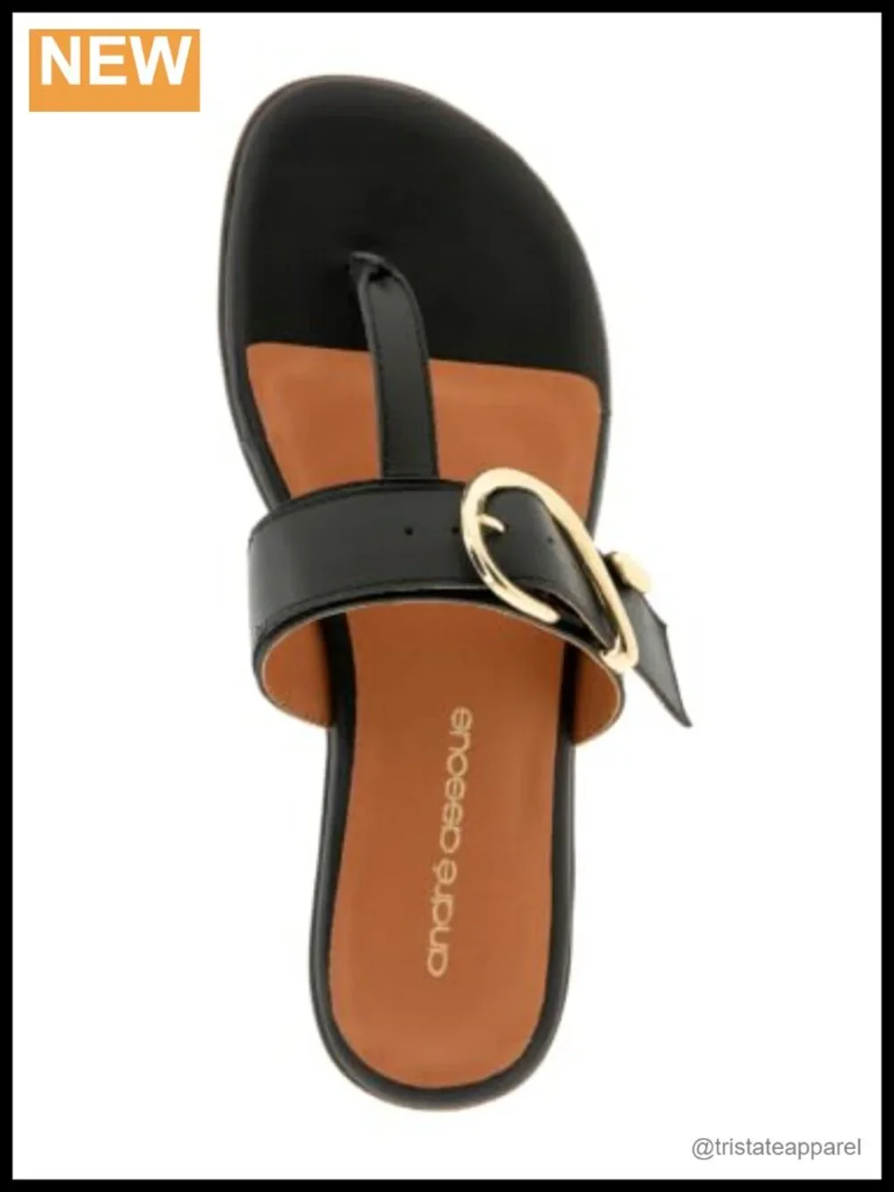 Nix Leather Slingback Wedge Sandal with Buckle and Cushioned Insole